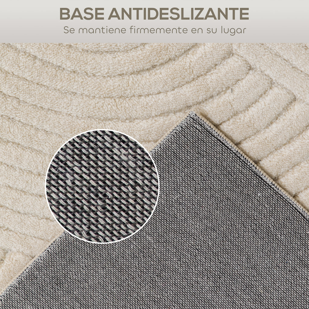Tapis de Salon Homcom 160x120 cm - Gris Clair