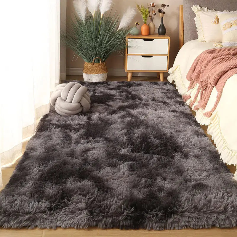 Tapis Moelleux à Poils Longs - Noir