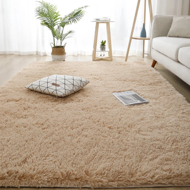 Tapis Shaggy Grand Format - Camel
