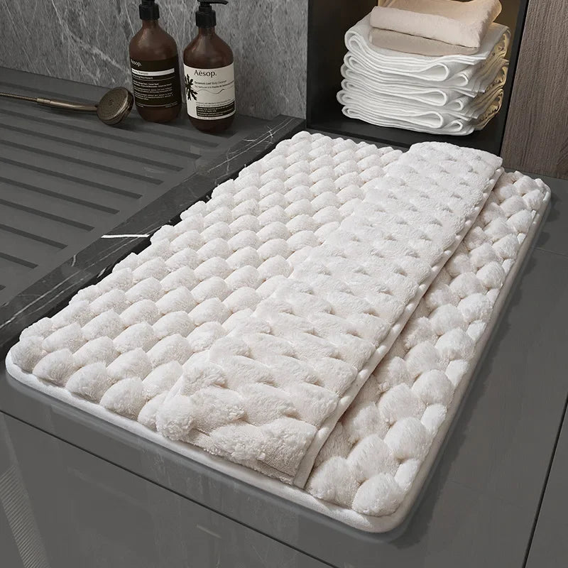 Tapis salle de bain ultra-doux luxe