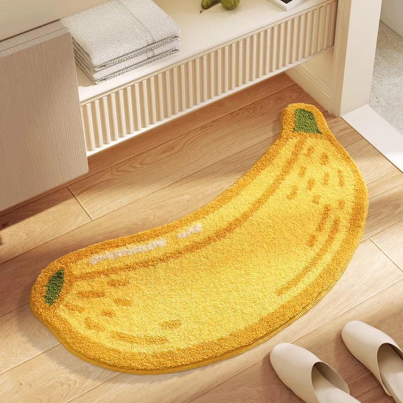 Tapis salle de bain fruit doux absorbant luxe