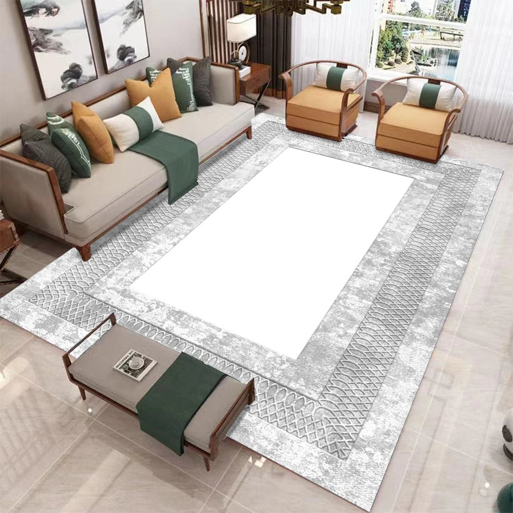 Tapis Nordique Géométrique Moderne Luxe