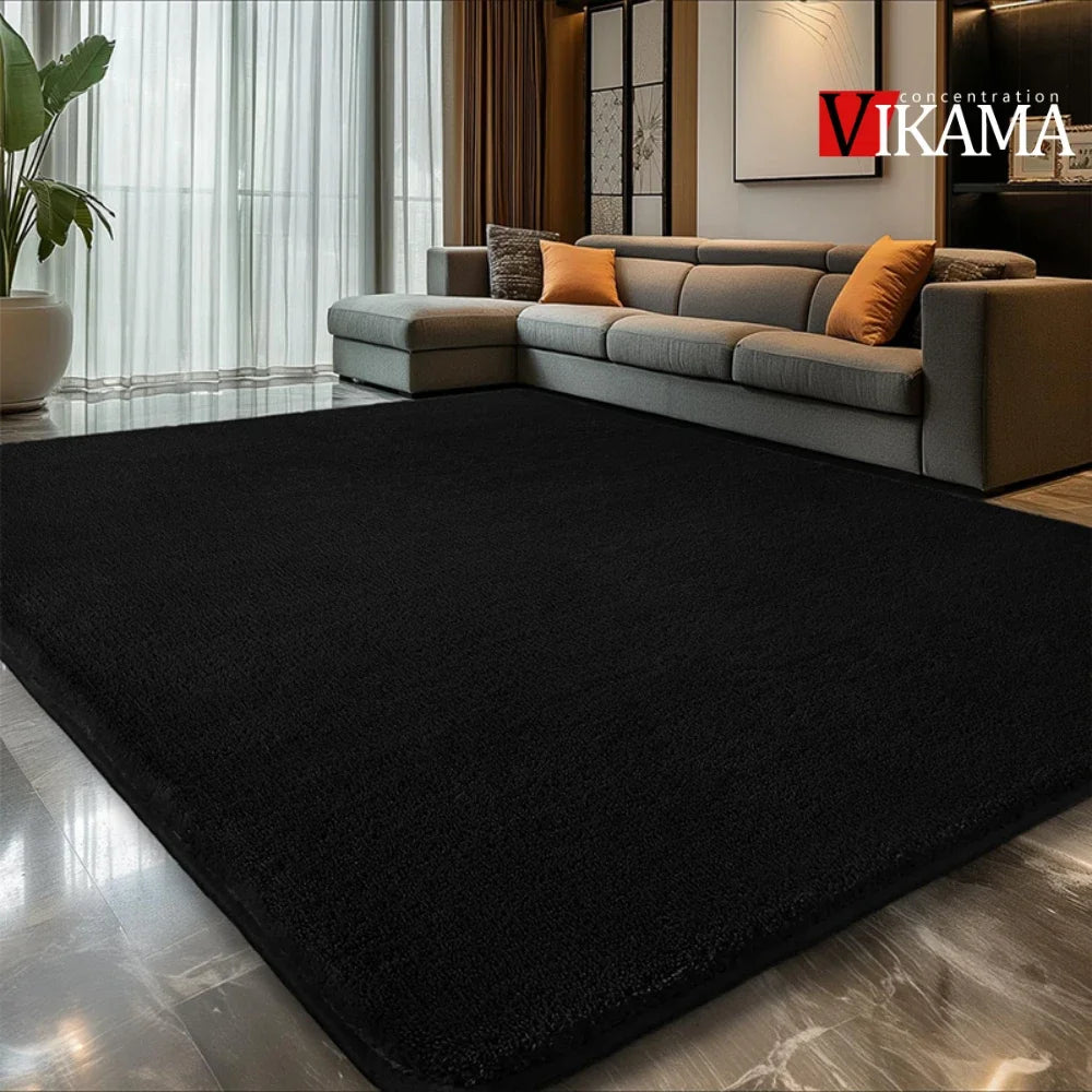 Tapis Salon Uni Vert