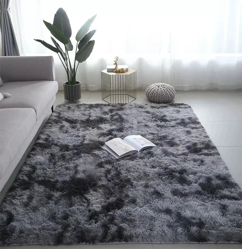 Tapis Moelleux Uni - Gris Anthracite