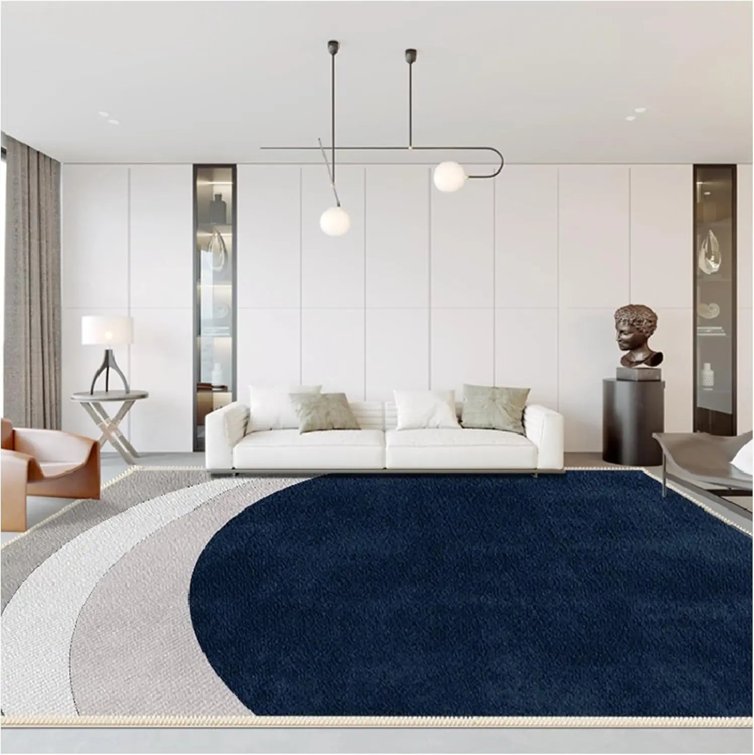VIKAMA Nordic 160*230 Large Carpet Living Room Sofa Coffee Table Carpet Anti-Slip Modern Light Luxury Room Decoration Floor Mat