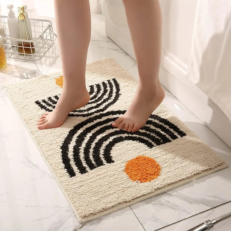 Tapis de Bain Boho Inyahome - Crème