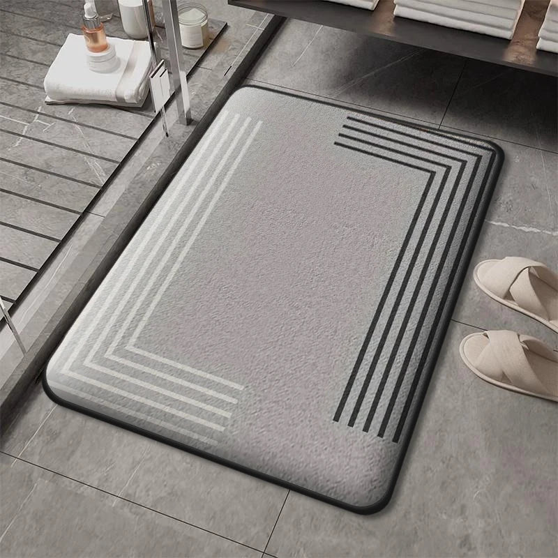 Tapis salle de bain velours absorbant