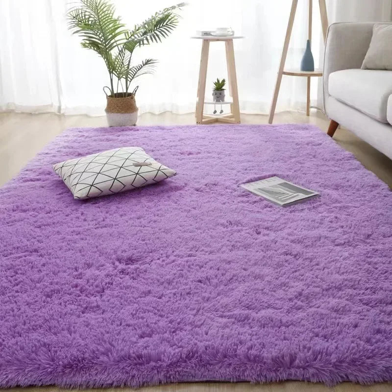 Tapis Moelleux Uni - Violet