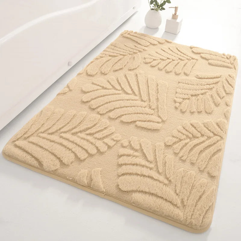 Tapis Salle de Bain Fourrure Rose