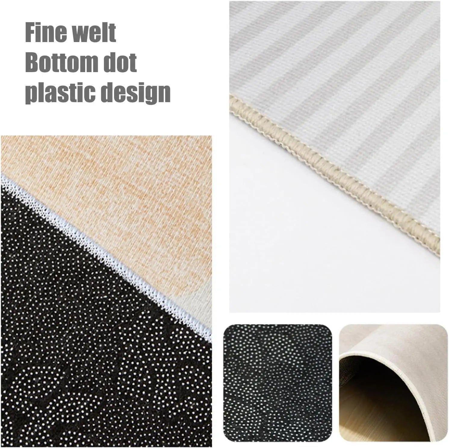 VIKAMA Nordic 160*230 Large Carpet Living Room Sofa Coffee Table Carpet Anti-Slip Modern Light Luxury Room Decoration Floor Mat