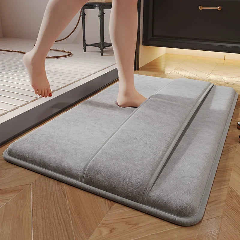 Tapis salle de bain ultra-doux luxe