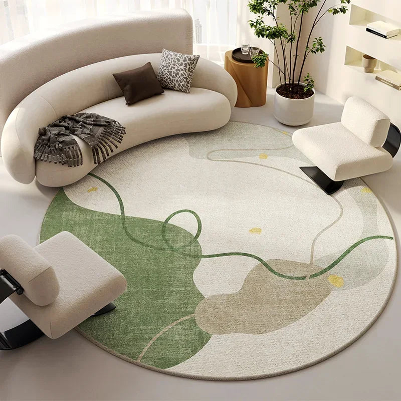 Tapis beige lignes minimaliste luxe