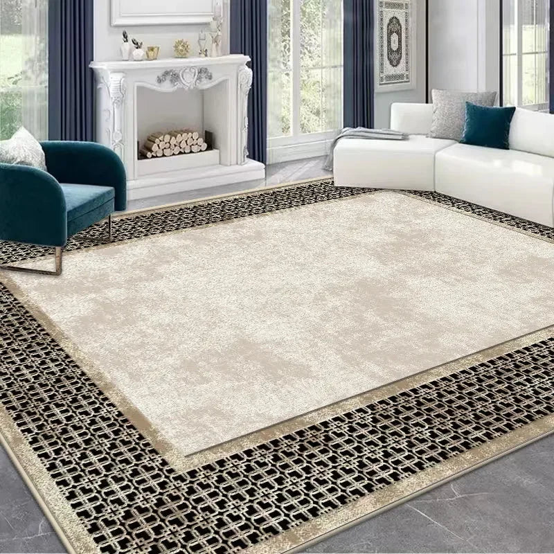 Tapis nordique géométrique luxe doux