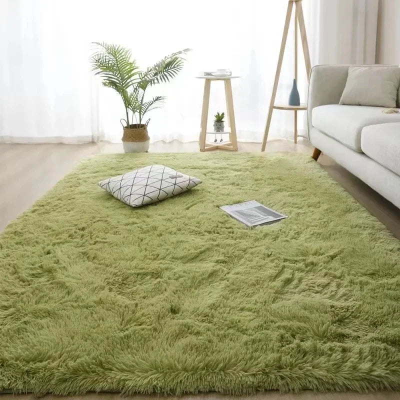 Tapis Moelleux Uni - Vert
