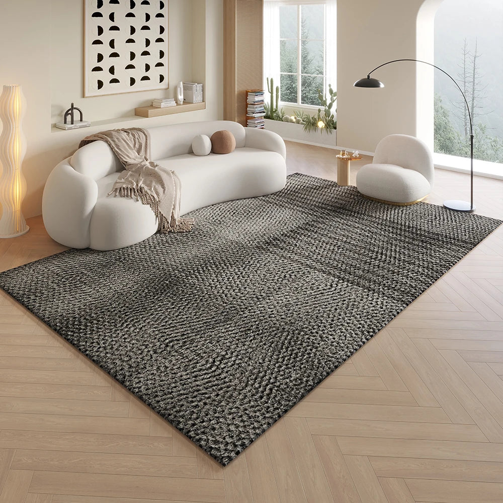 Tapis salon géométrique dégradé luxe