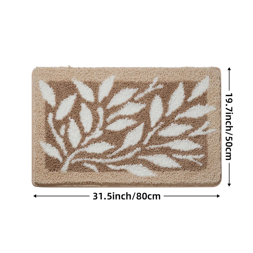 Tapis Salle de Bain Motif Plante B