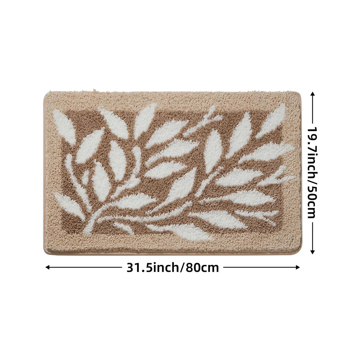 Tapis Salle de Bain Motif Plante B