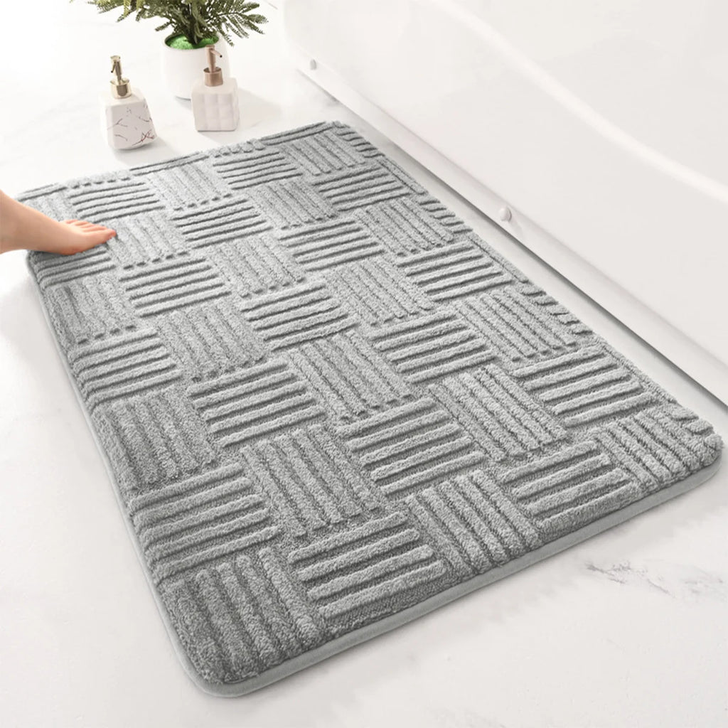 Tapis Salle de Bain Antidérapant Bleu