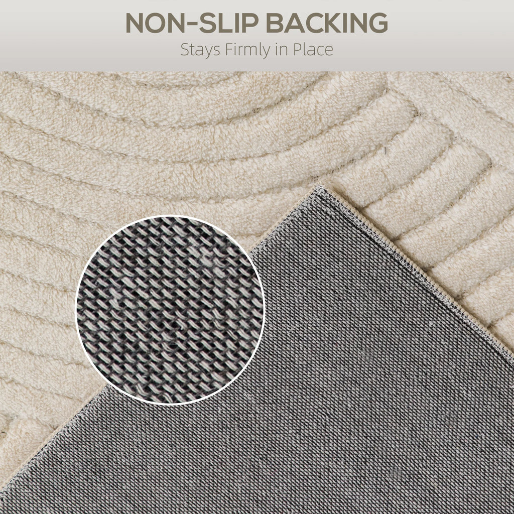 Tapis de Salon Homcom 160x120 cm - Gris Clair