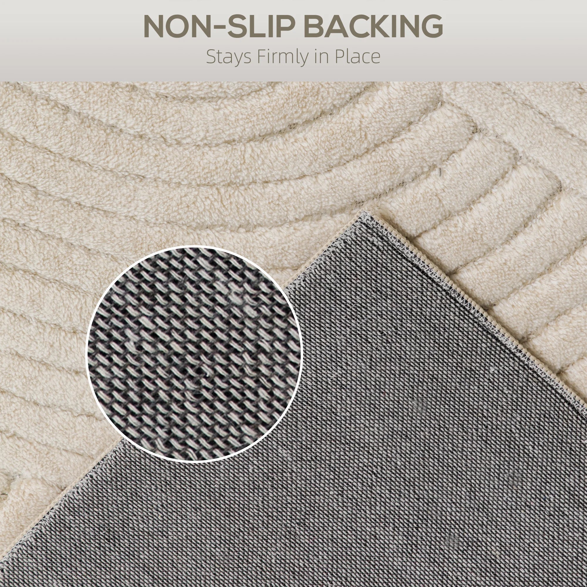 Tapis de Salon Homcom 160x120 cm - Gris Clair