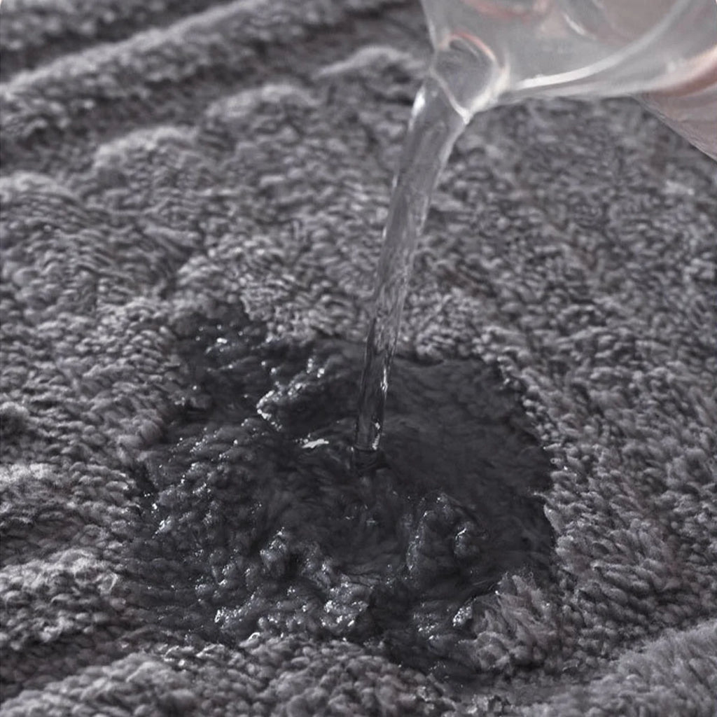 Tapis Salle de Bain Antidérapant Gris Clair