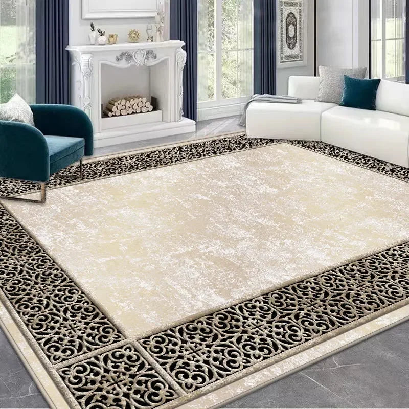 Tapis nordique géométrique luxe doux