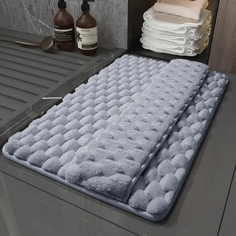 Tapis salle de bain ultra-doux luxe