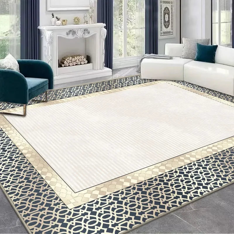 Tapis nordique géométrique luxe doux