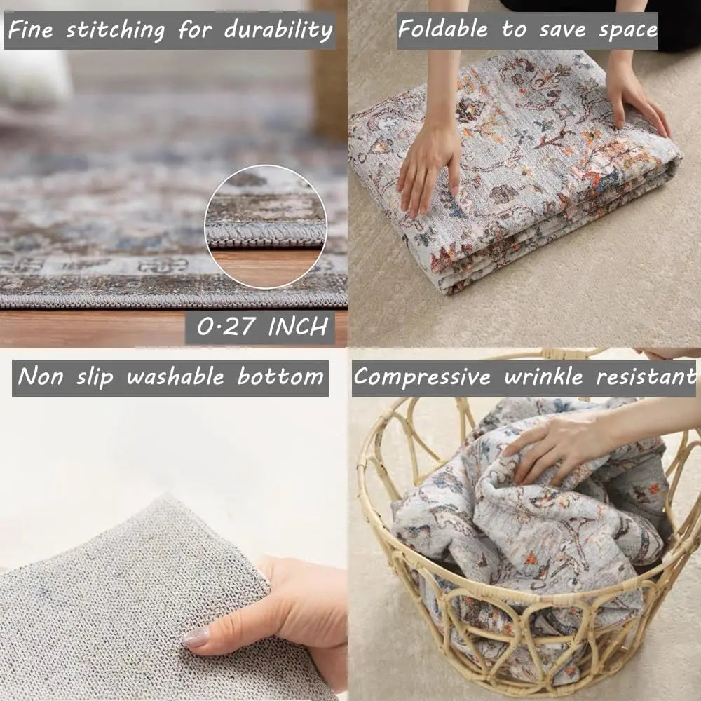 Tapis Salon Rétro Français Modèle 3