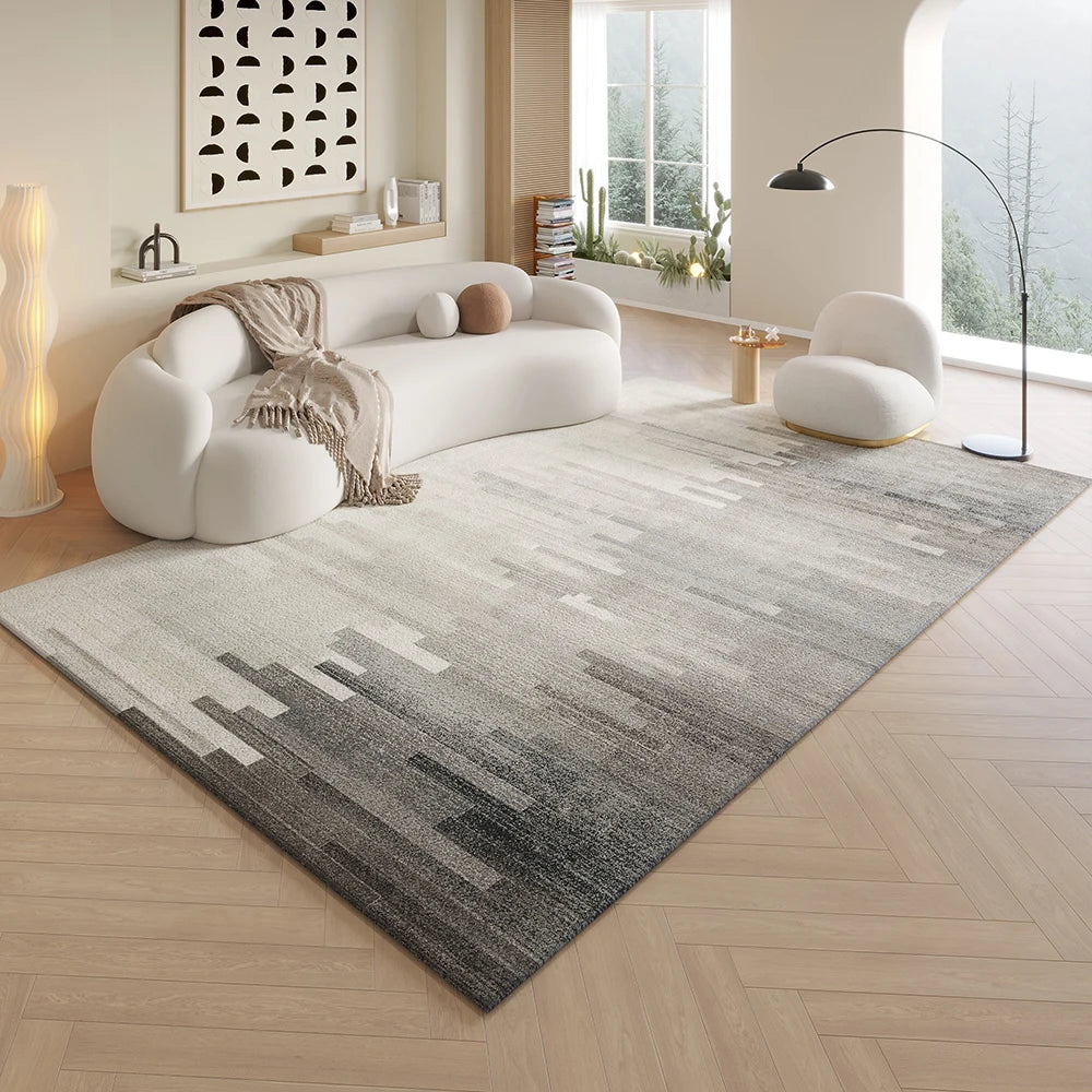 Tapis salon géométrique dégradé luxe