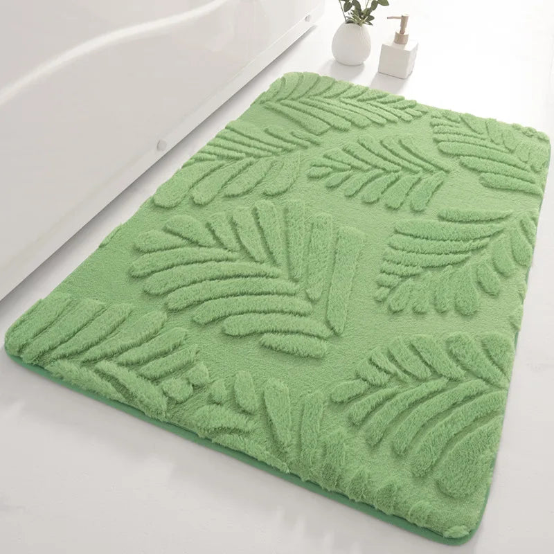 Tapis Salle de Bain Fourrure Beige