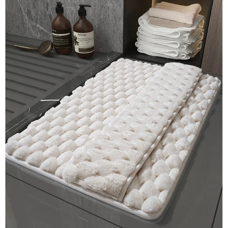 Tapis salle de bain ultra-doux luxe