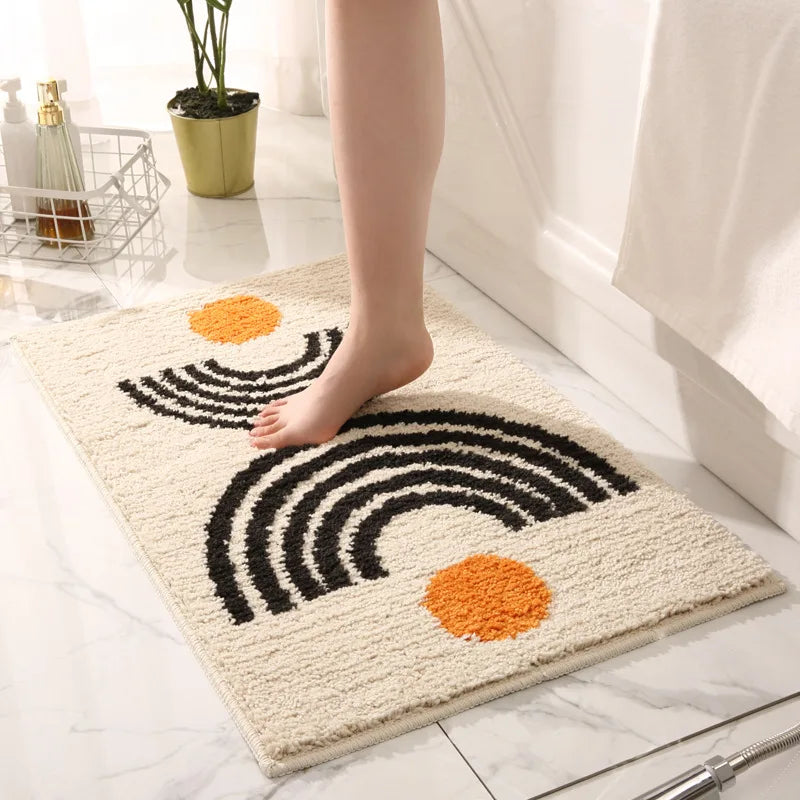 Tapis de Bain Boho Inyahome - Crème