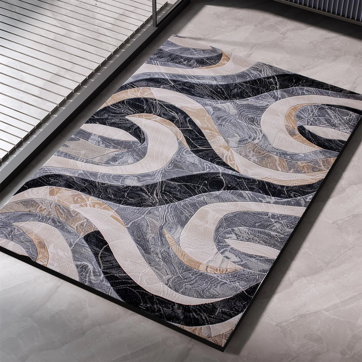 Luxury Bathroom Foot Mat Quick Dry Non-slip Bath Mats Super Absorbent Bathroom Rug Shower Carpet Toilet Pad Doormat Washable