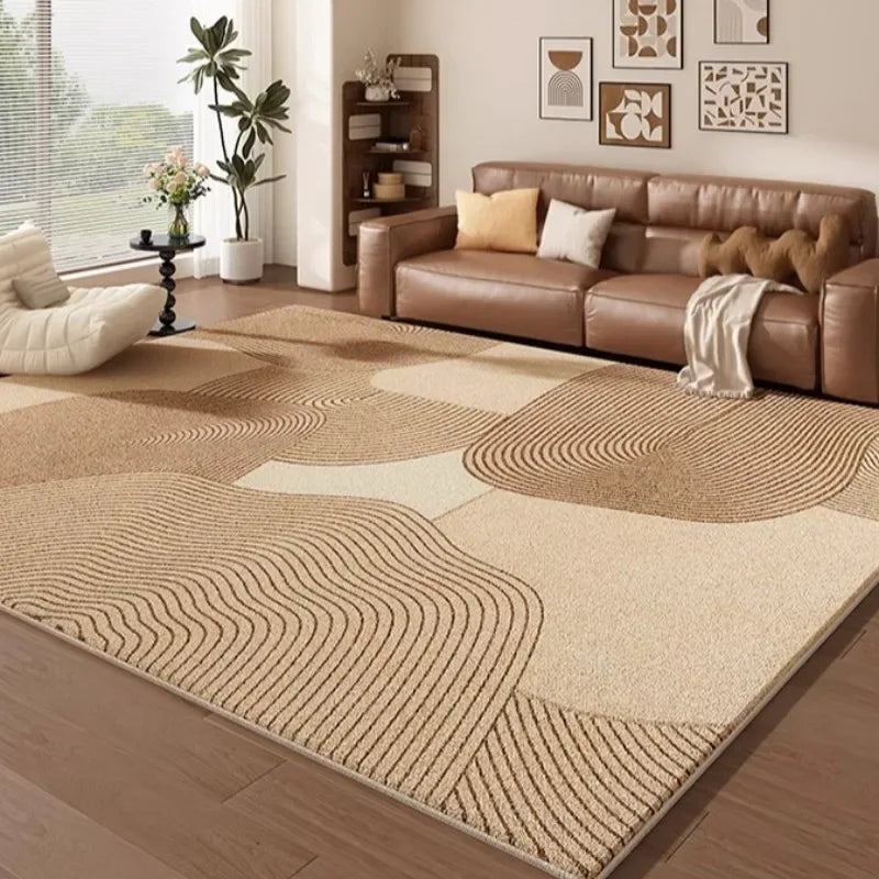 Tapis Salon Crème Light Luxury Modèle 3