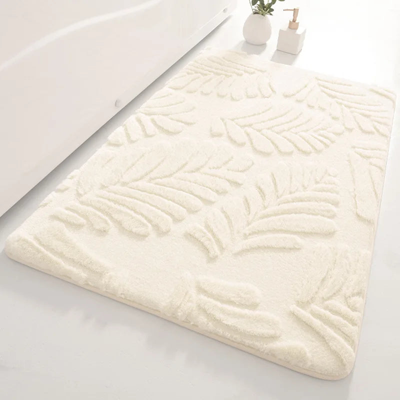Tapis Salle de Bain Fourrure Café