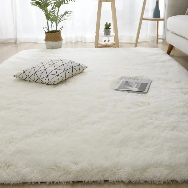 Tapis Moelleux Uni - Blanc