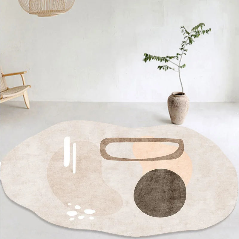Tapis Organique Duo Terracotta - Salon