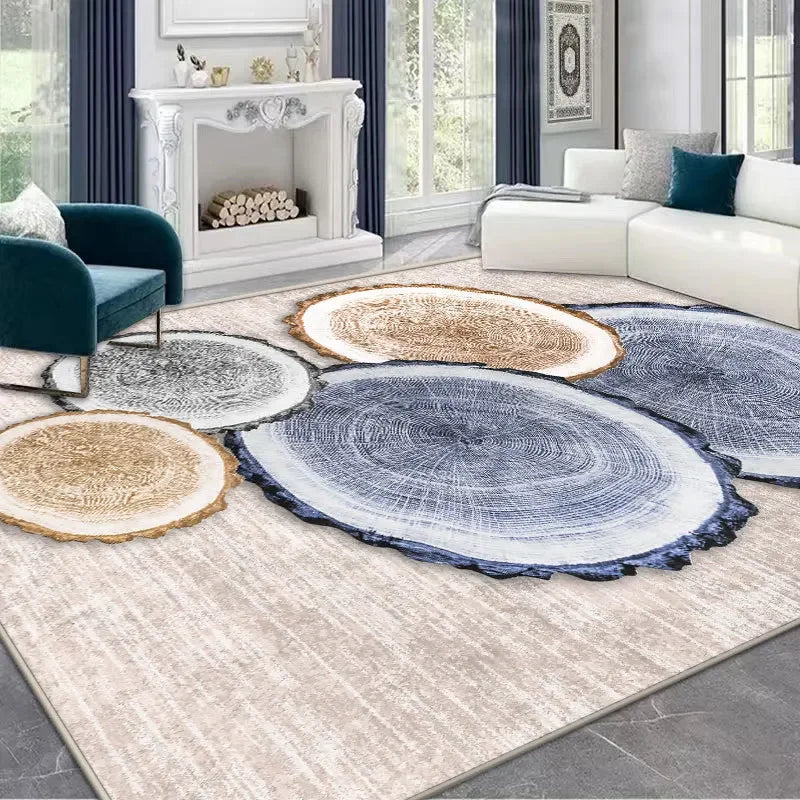 Tapis nordique géométrique luxe doux