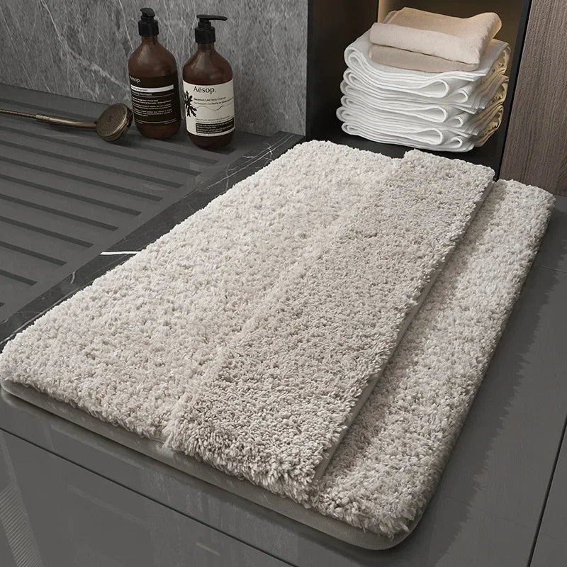Tapis salle de bain ultra-doux luxe