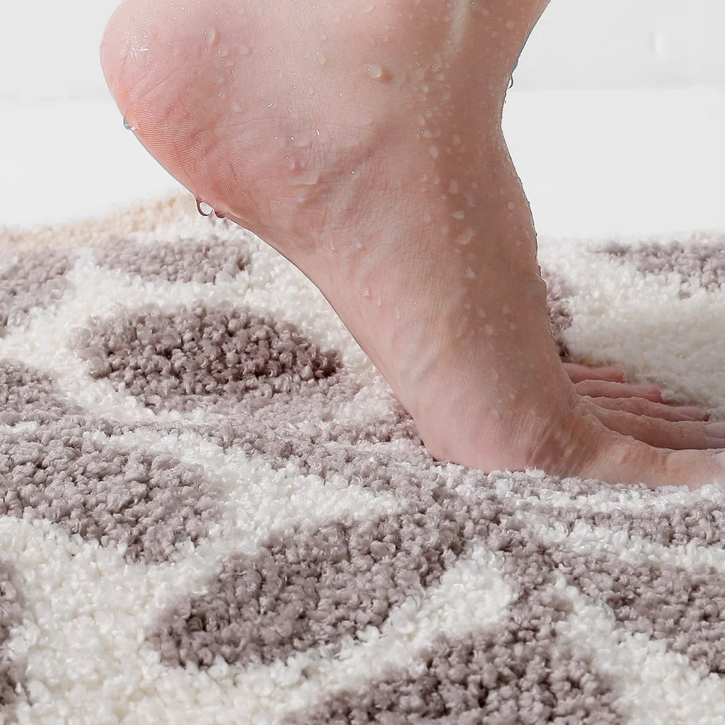 Tapis Salle de Bain Motif Plante B