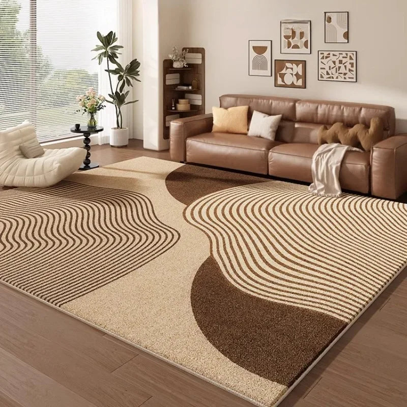 Tapis Salon Crème Light Luxury Modèle 1