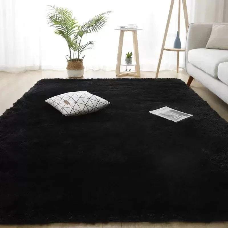 Tapis Salon Uni Rose