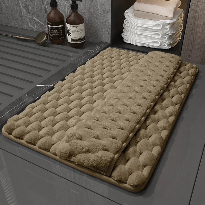 Tapis salle de bain ultra-doux luxe