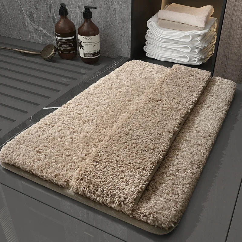 Tapis salle de bain ultra-doux luxe