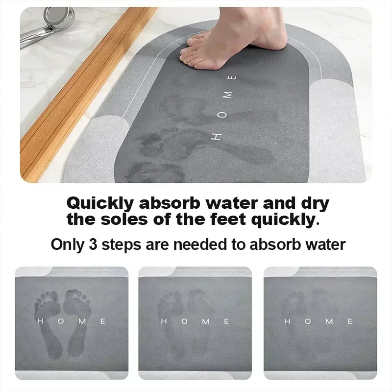 Tapis absorbant anti-dérapant séchage rapide luxe