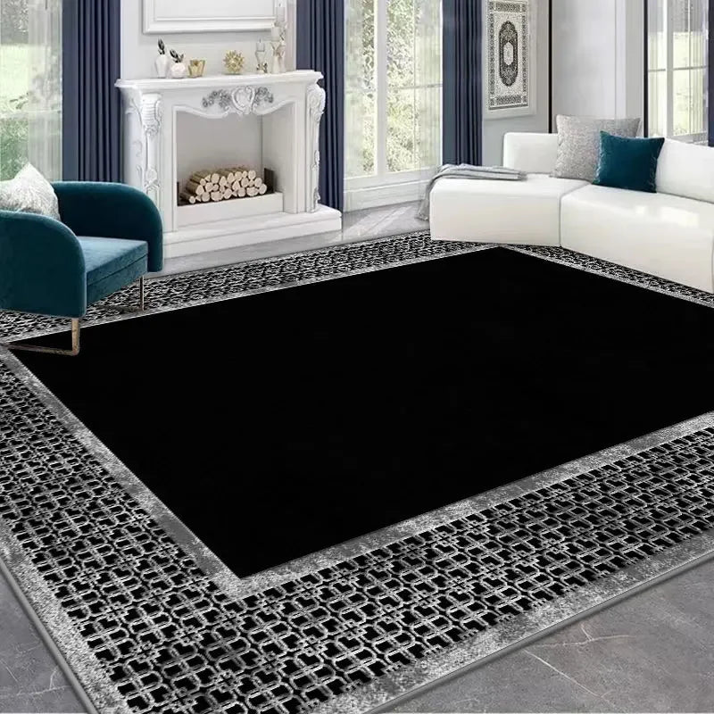 Tapis nordique géométrique luxe doux