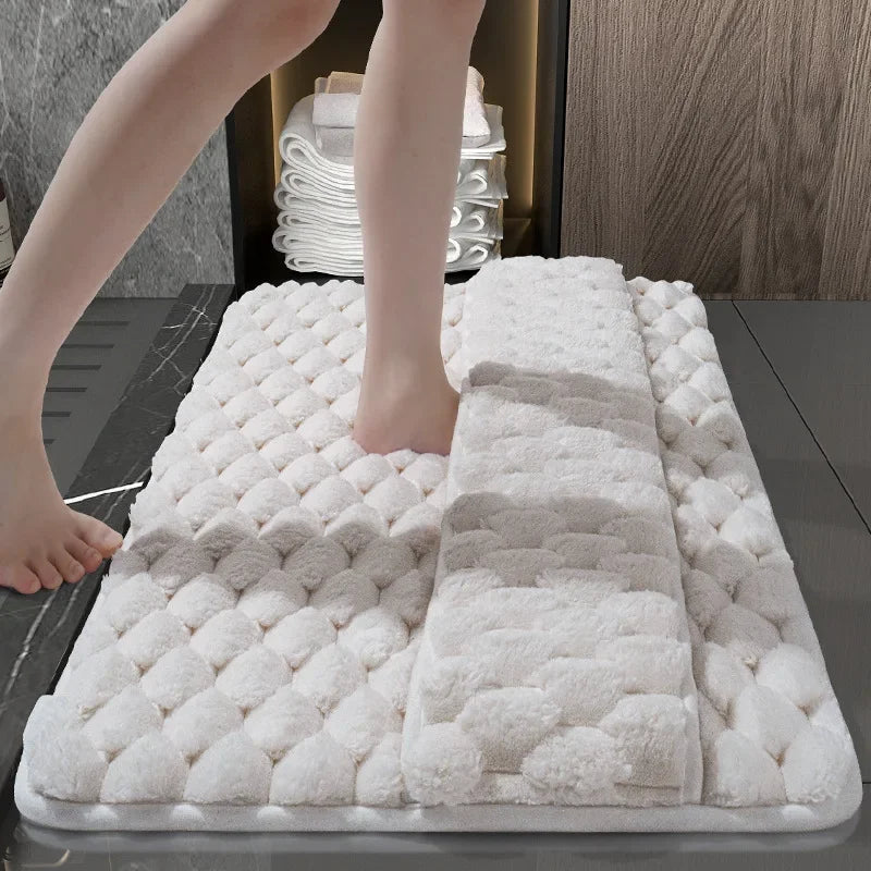Tapis salle de bain ultra-doux luxe
