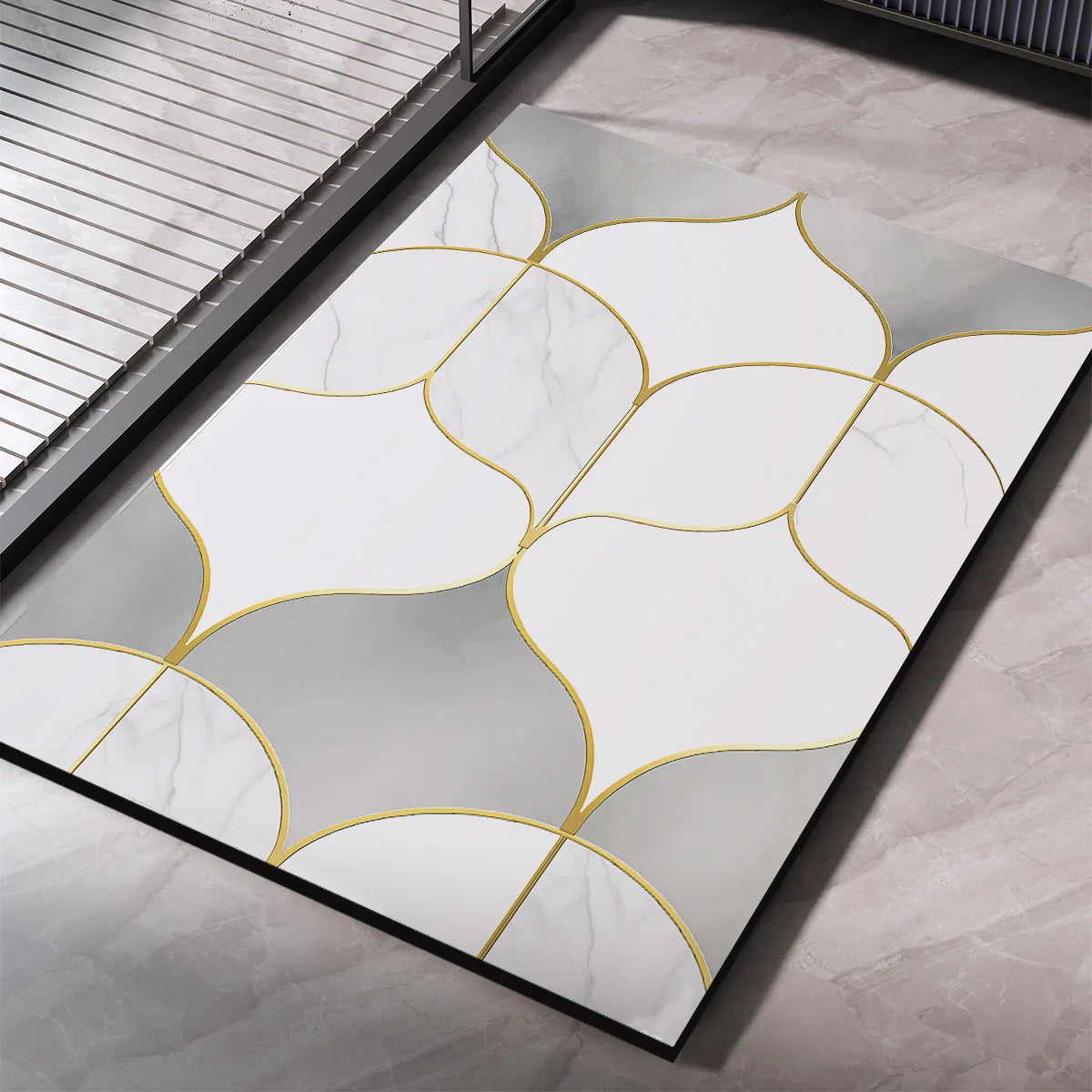 Luxury Bathroom Foot Mat Quick Dry Non-slip Bath Mats Super Absorbent Bathroom Rug Shower Carpet Toilet Pad Doormat Washable