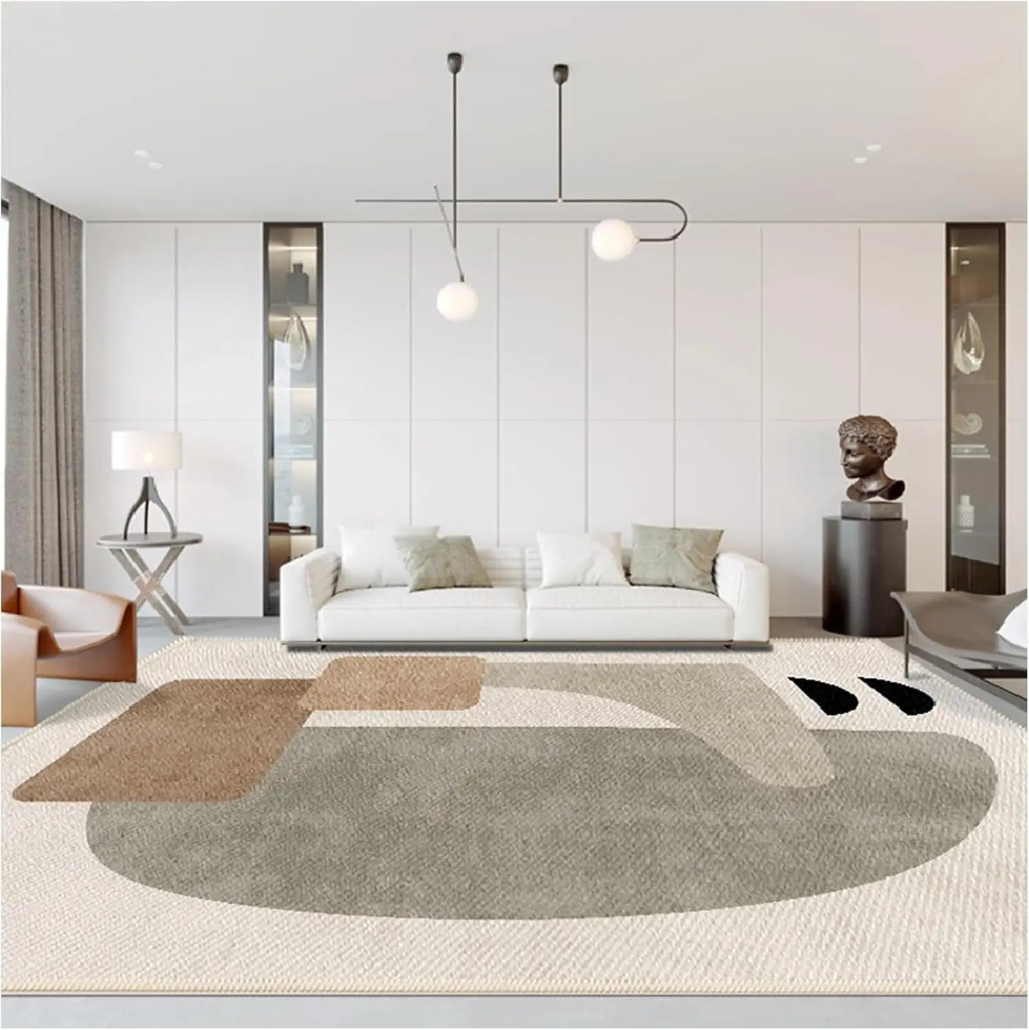 VIKAMA Nordic 160*230 Large Carpet Living Room Sofa Coffee Table Carpet Anti-Slip Modern Light Luxury Room Decoration Floor Mat